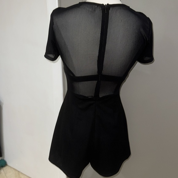 Black LBD w/sheer top & skort underneath. - Picture 5 of 8